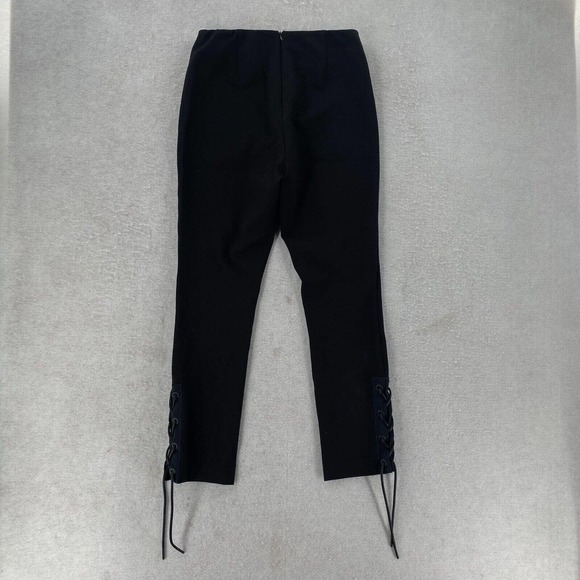 Rag & Bone Simone Lace Up Ankles Cropped Pants Womens 2 Stretch Skinny Mid Rise - Picture 1 of 15